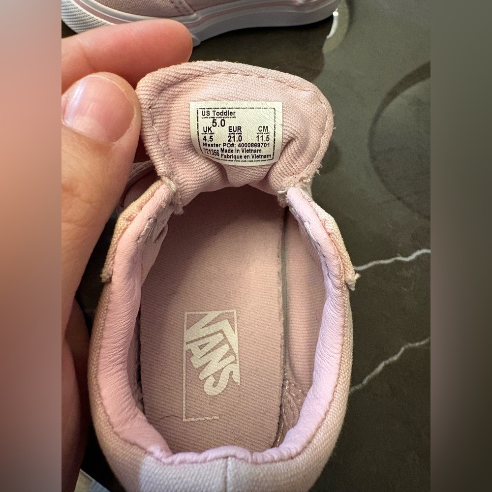 Vans Toddler girls pink sneakers shoes size 5 and 5.5 bundle - Picture 4 of 9